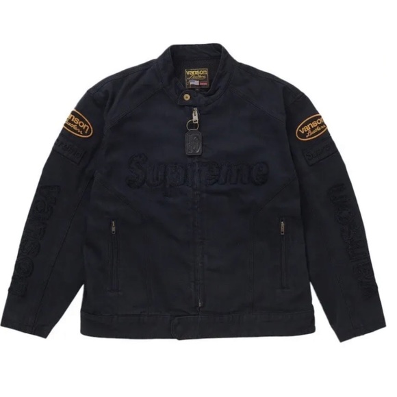 Supreme Other - Supreme Denim Vanson Biker Jacket size Medium BNWT